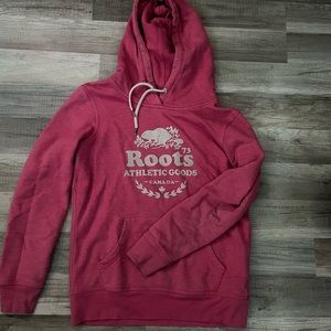 Pink Roots hoodie, youth size M.